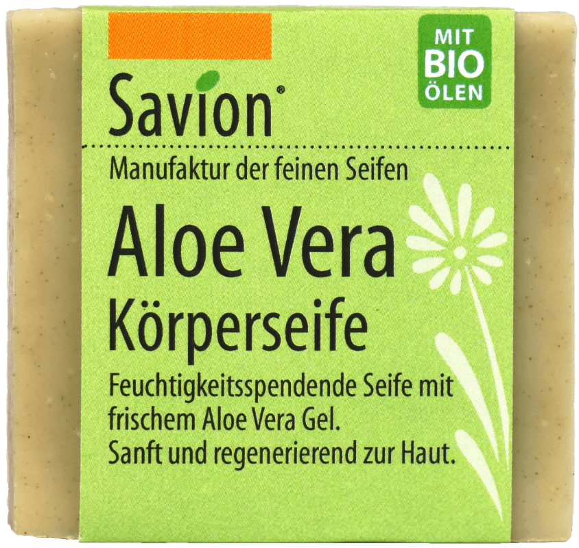 Savion Aloe Vera Plus Körperseife – 160 G, Vegan, Palmölfrei, Feuchtigkeitsspendend & Regenerierend