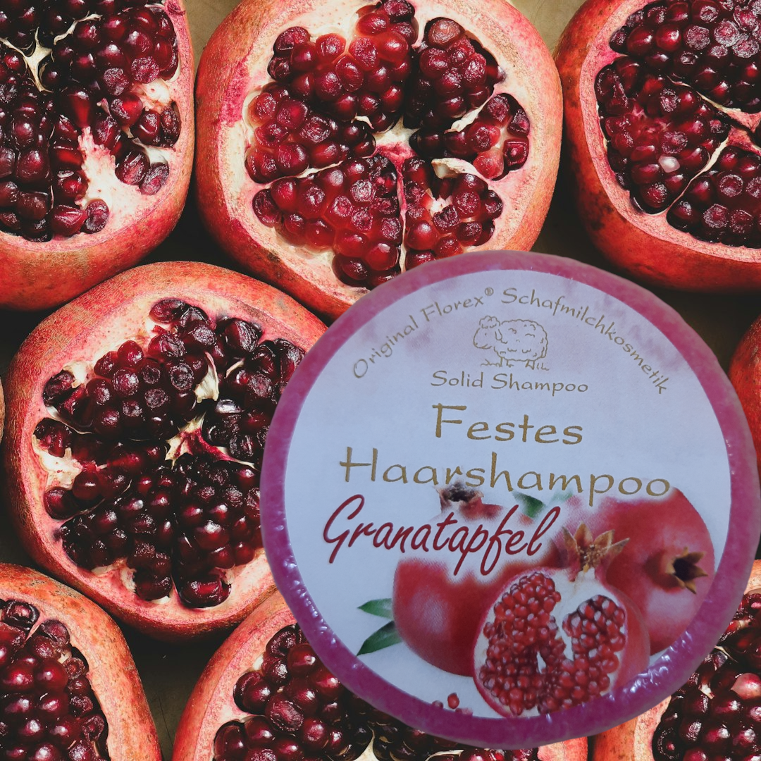 Festes Haarshampoo Granatapfel