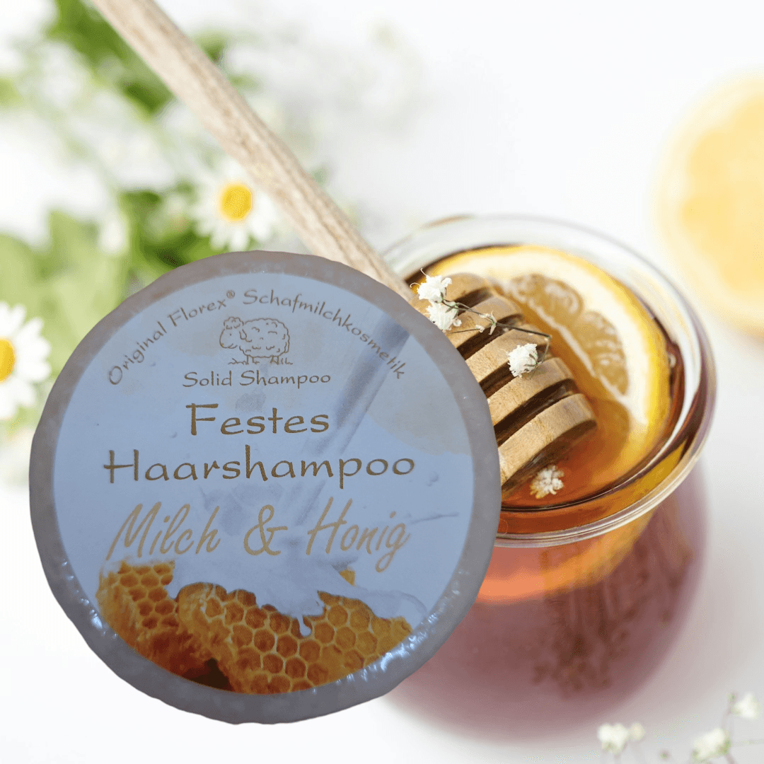 Festes Haarshampoo Milch & Honig