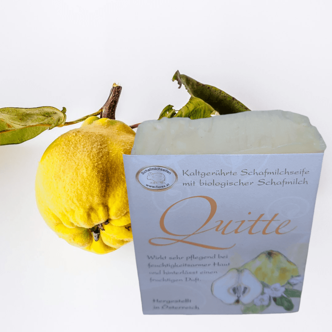 Florex kaltgerührte Schafmilchseife 150g, Quitte