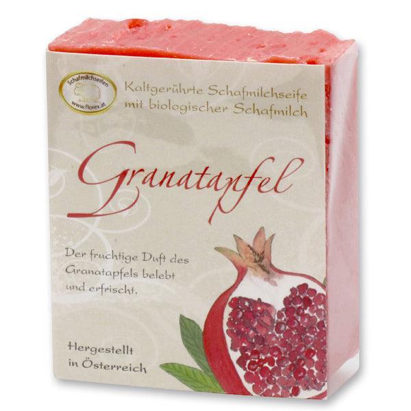 Florex kaltgerührte Schafmilchseife 150g, Granatapfel - Seifenwelt.ch