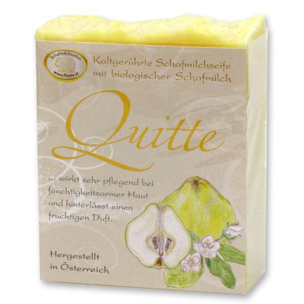 Florex kaltgerührte Schafmilchseife 150g, Quitte - Seifenwelt.ch